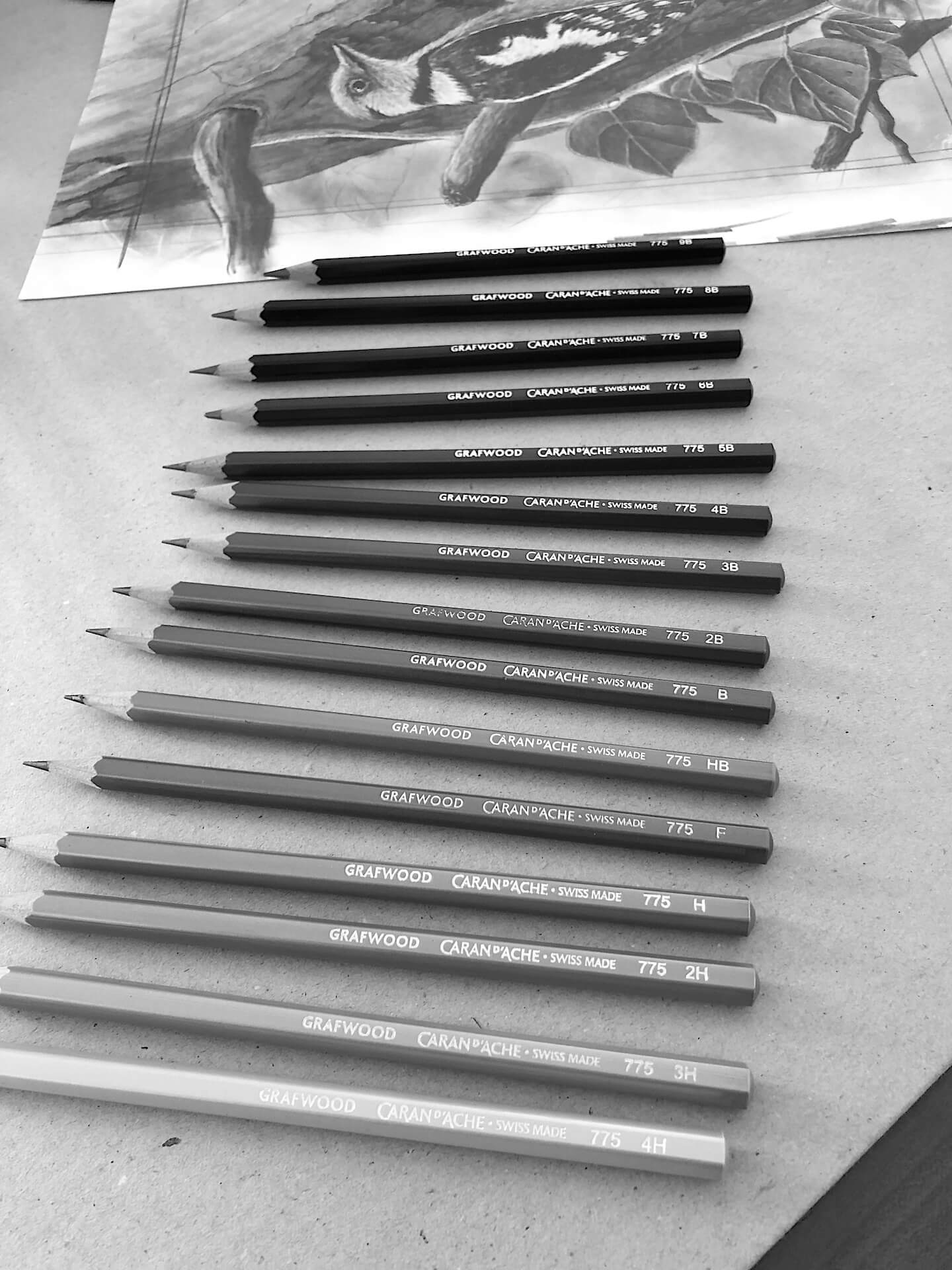 Bleistifte zum zeichnen carandache