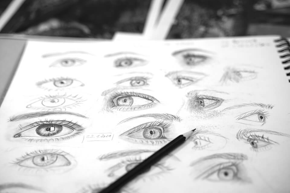 Augen zeichnen lernen-der Zeichenkurs