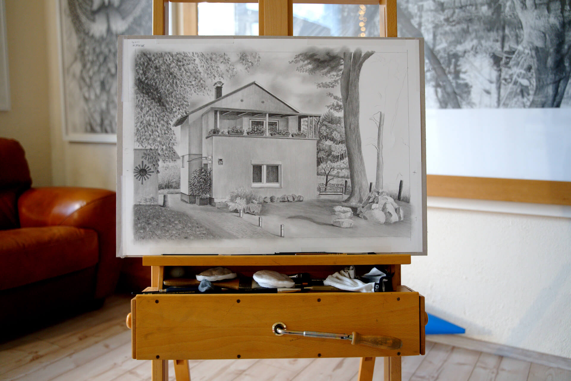 Zeichnung Haus von Ralf Wilhelm Schmidt