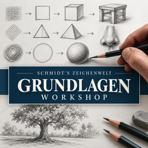 Workshop zeichnen-Atelier Ralf Wilhelm Schmidt in Caputh