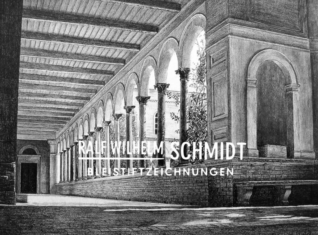 Friedenskirche in Sanssouci, 14 x 19 cm Kopie