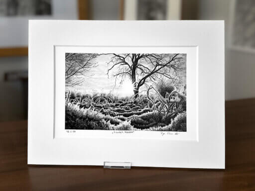 Winterlandschaft Zeichnung