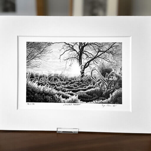 Winterlandschaft Zeichnung