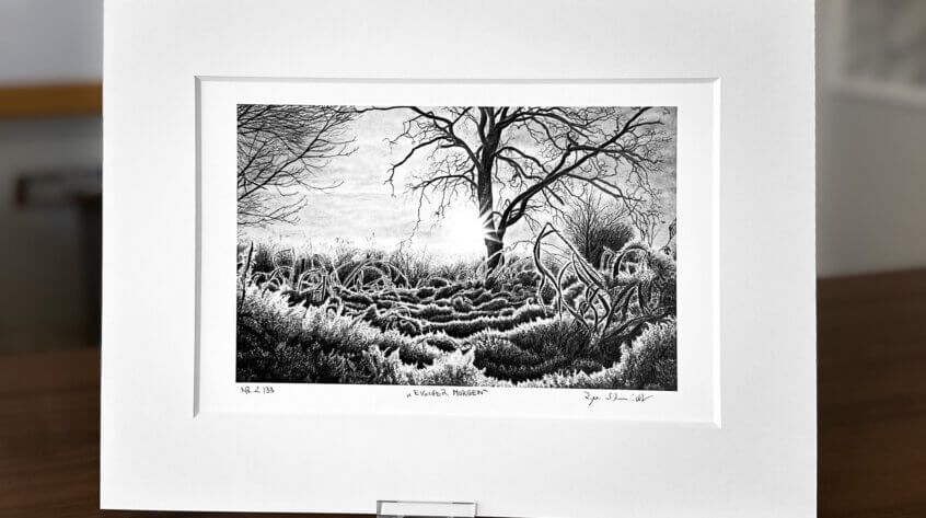 Winterlandschaft Zeichnung