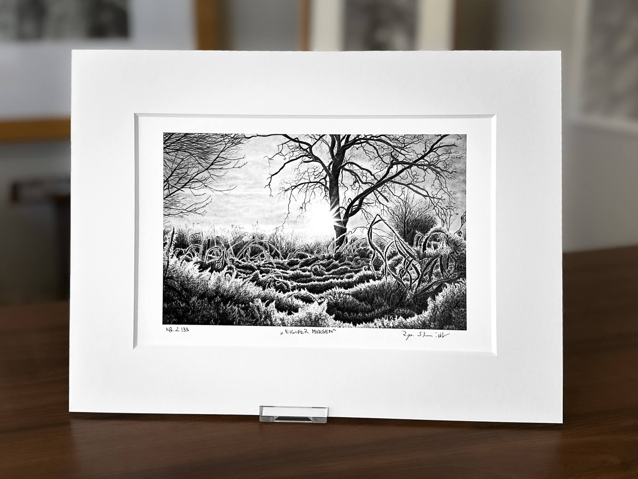 Winterlandschaft Zeichnung