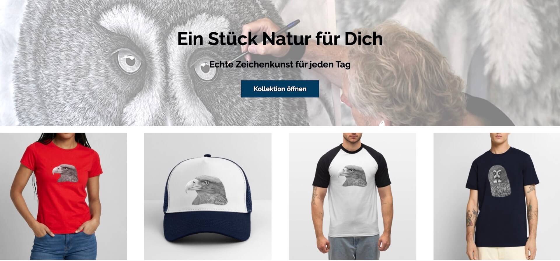 T-Shirts, Hoodies, Caps, Tassen und mehr.