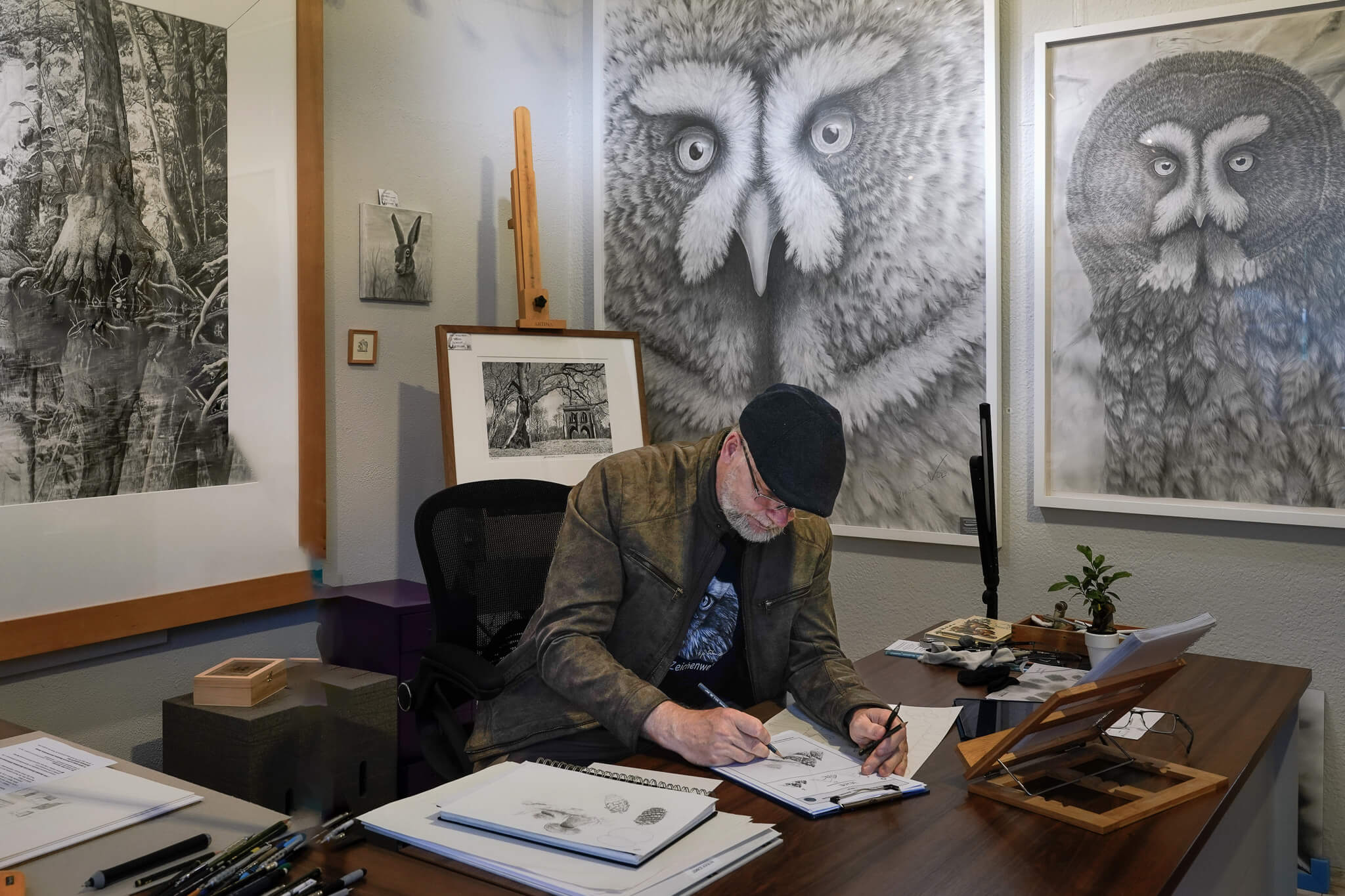 Ralf Wilhelm Schmidt im Atelier